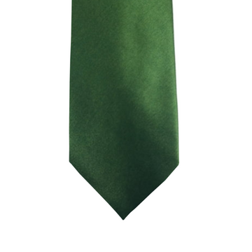Satin Solid Tie in Green