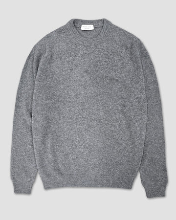 Wool Blend Crew Neck in Grey