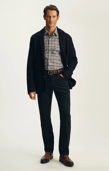Courage Straight Leg Casual Pant in Midnight Diagonal Luxe