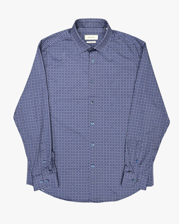 OoohCotton Sport Shirt in Eggplant Circles