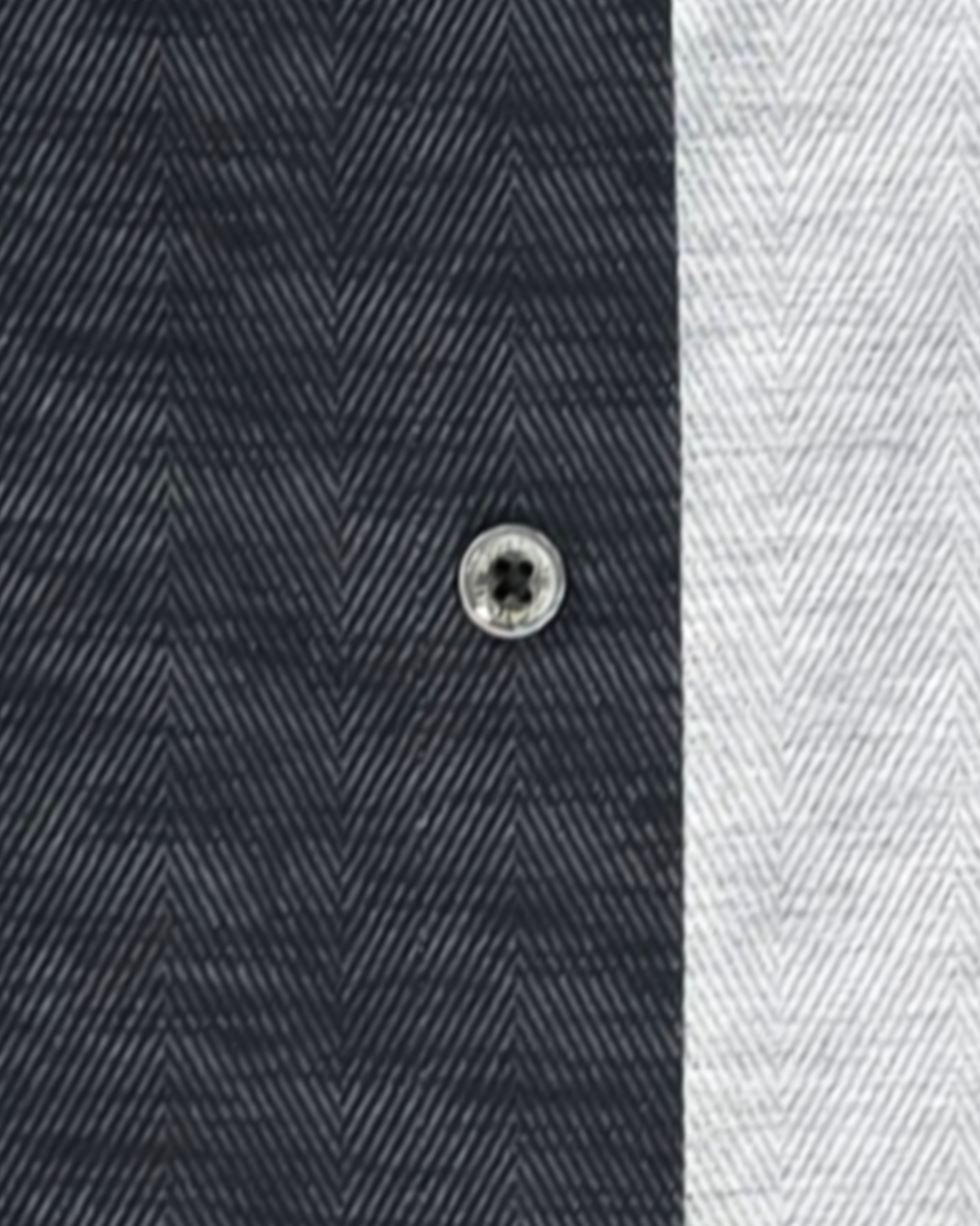 OoohCotton Sport Shirt in Black Herringbone