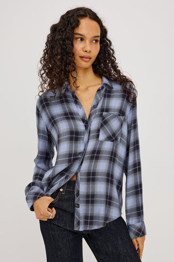 Hunter Shirt in Navy Sky