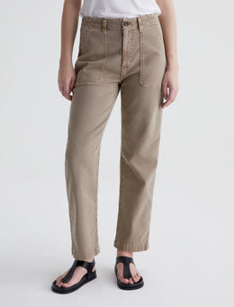 AG Jeans Analeigh High Rise Straight Crop in Sulfur Desert