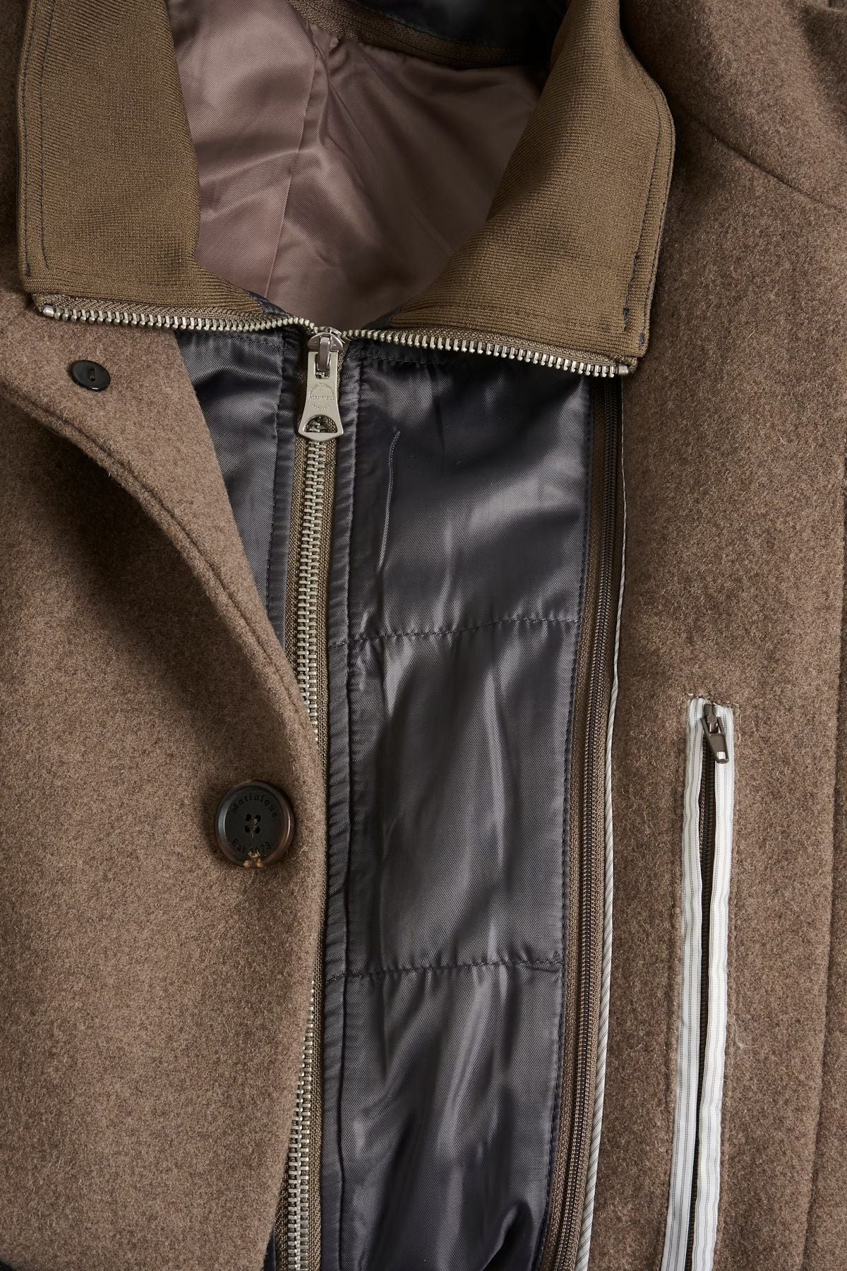 Harvey Wool Overcoat in Walnut