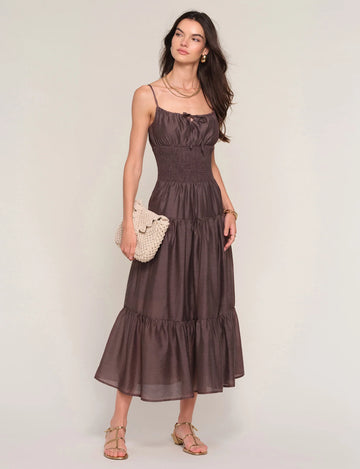 Zinnia Dress in Coco