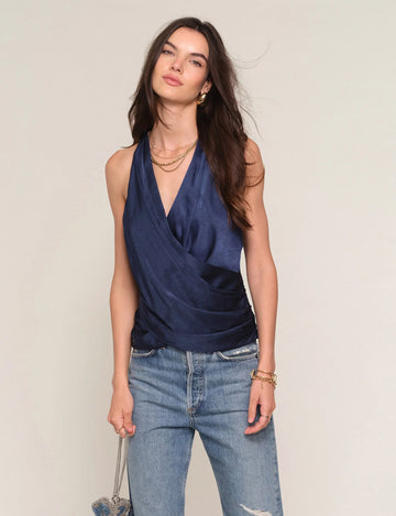 Kary Top in Indigo