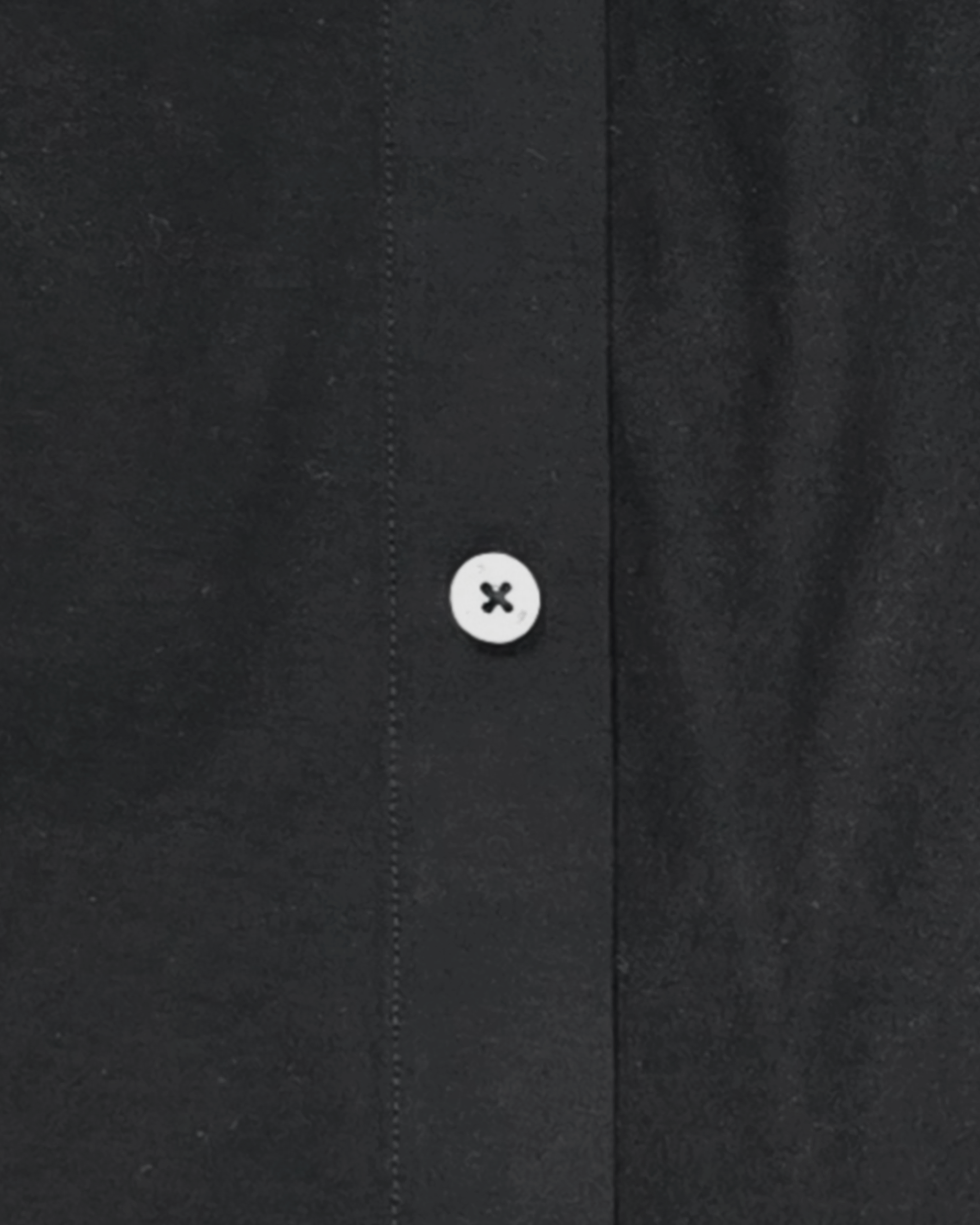 OoohCotton Sport Shirt in Solid Black with White Buttons