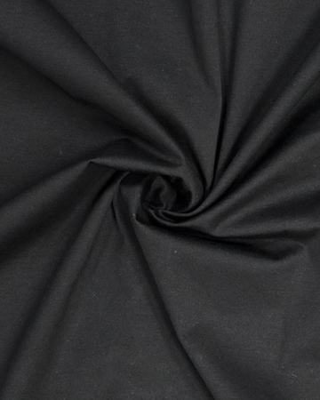 OoohCotton Sport Shirt in Solid Black with White Buttons