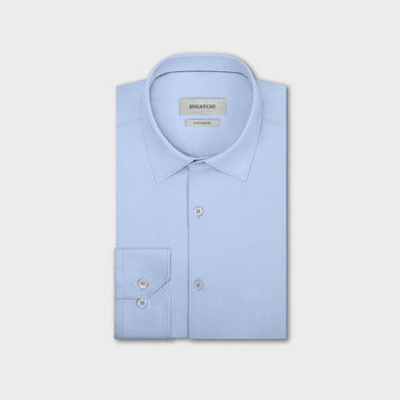 OoohCotton Sport Shirt in Solid Sky