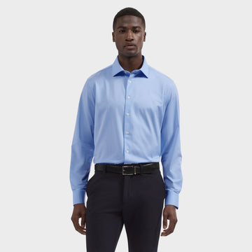 OoohCotton Sport Shirt in Solid Sky