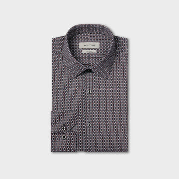 OoohCotton Casual Honeycomb Shirt in Black