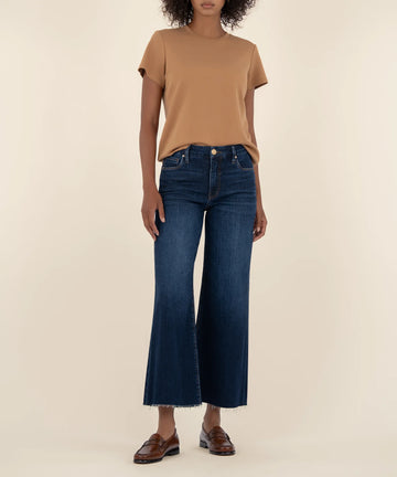 Meg High Rise Wide Leg Jean in Innoxious