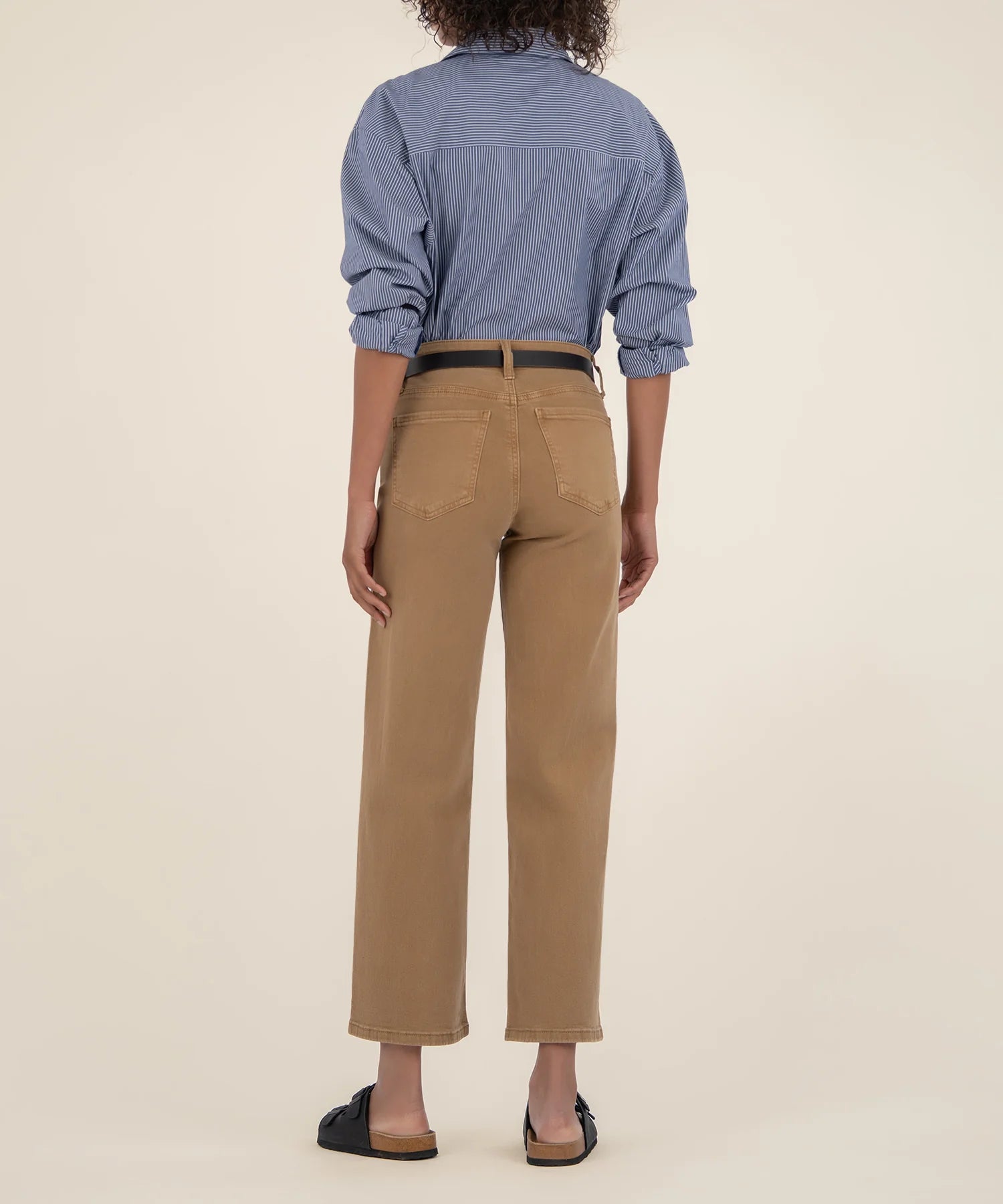 Charlotte High Rise Wide Leg Jean in Caramel