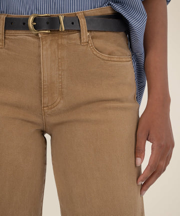 Charlotte High Rise Wide Leg Jean in Caramel