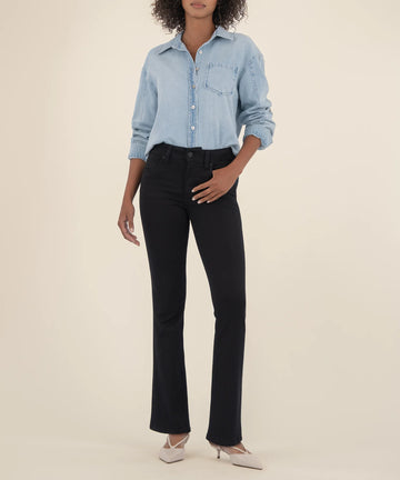 Natalie High Rise Bootcut in Black