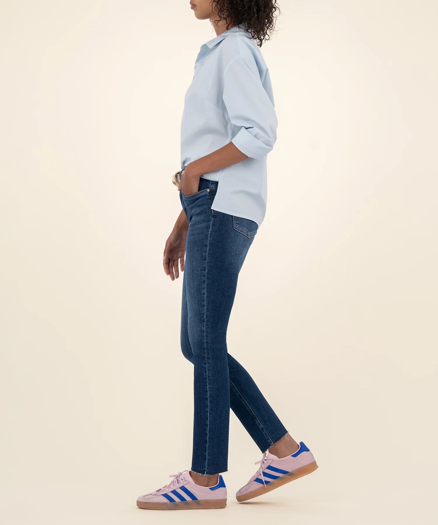 Rachel High Rise Mom Jean in Explore