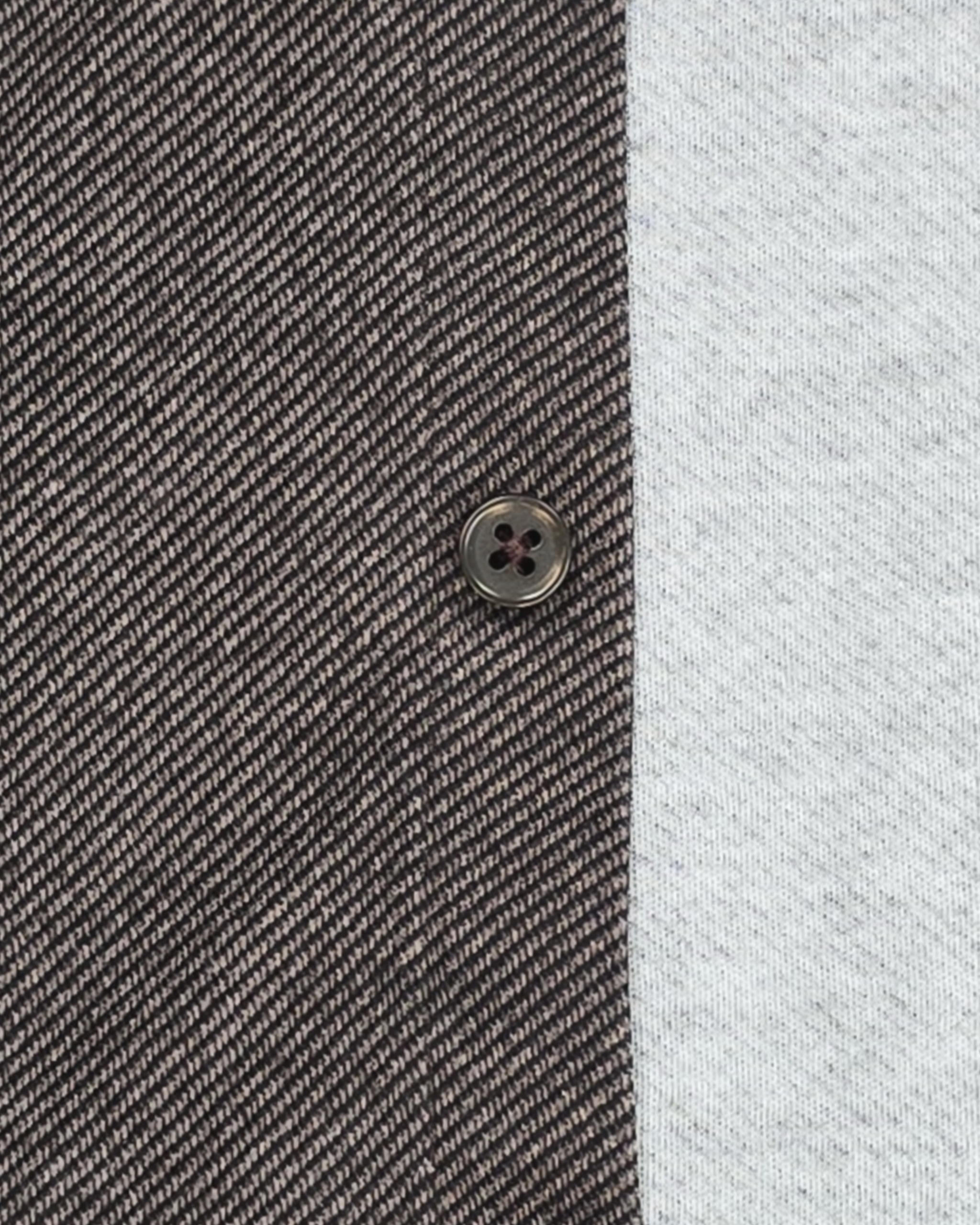 Jersey Stretch Slim Fit Casual Shirt in Horizontal Brown Stripe