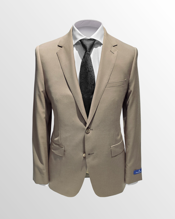 Super 120's Wool Suit in Khaki