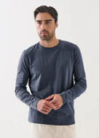 Long Sleeve Pima Cotton Stretch Shirt in Eventide