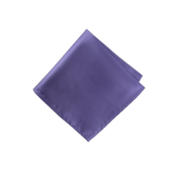 Satin Solid Pre-Tied Pocket Square in Lilac