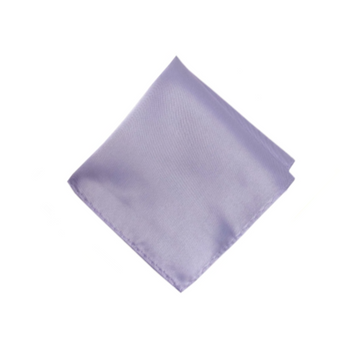 Satin Solid Pre-Tied Pocket Square in Lilac