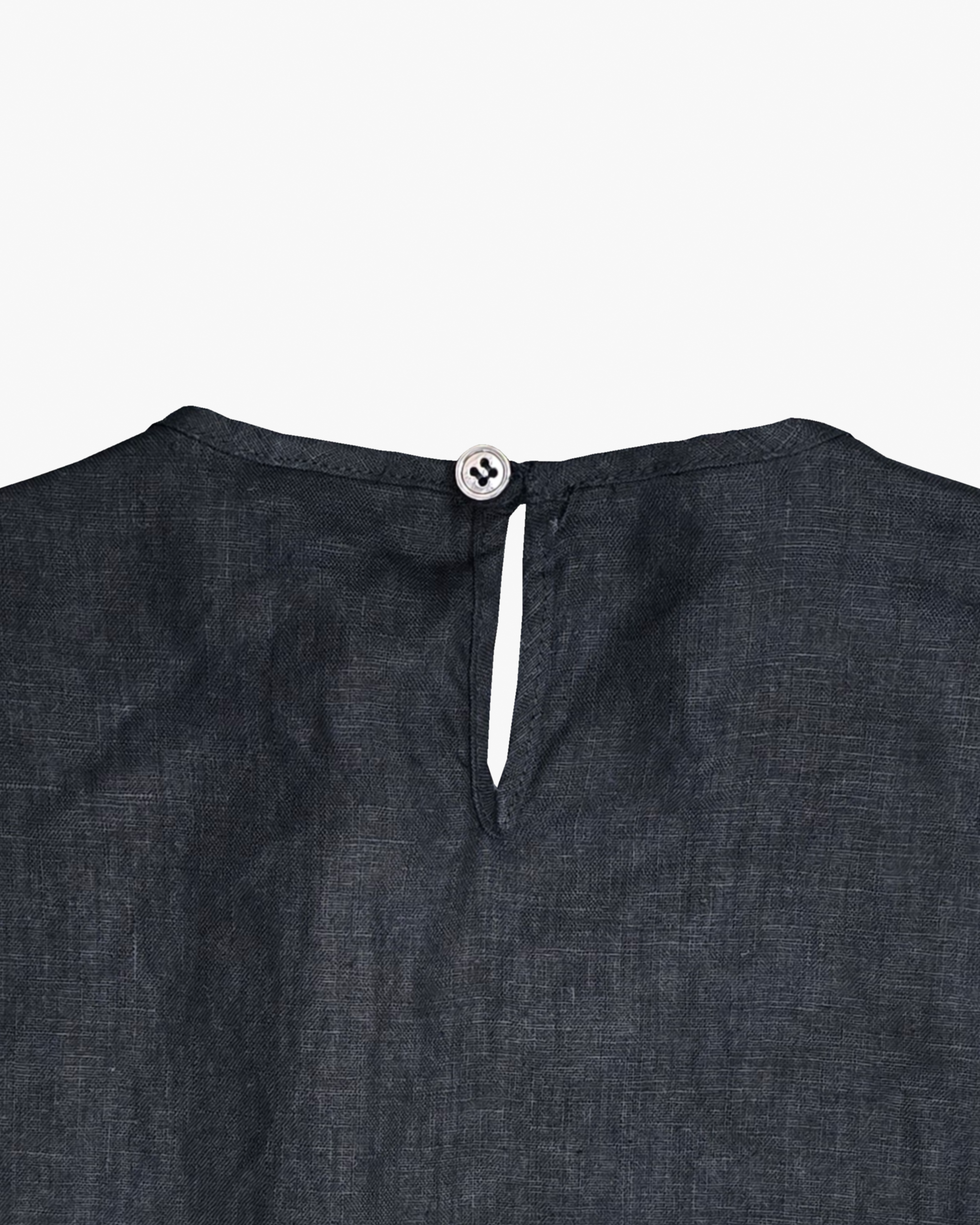Luna Linen Top in Black