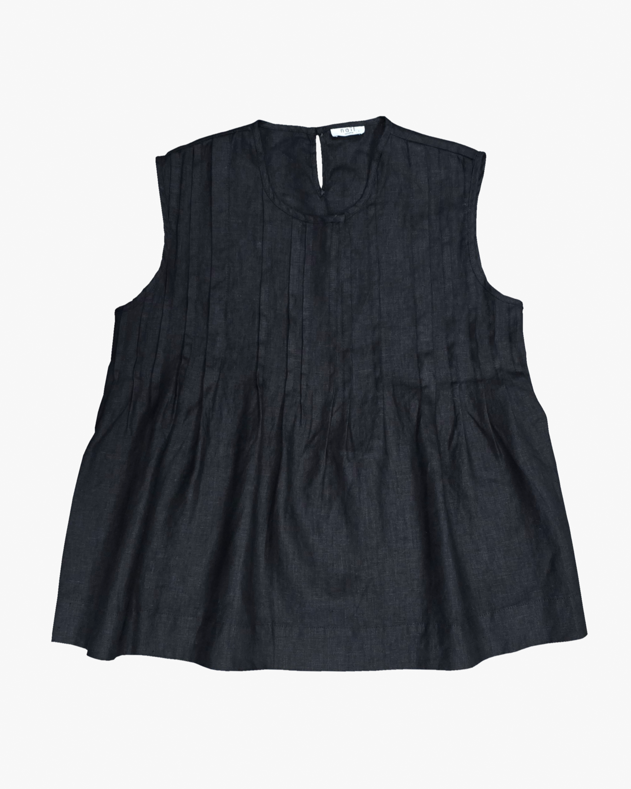 Luna Linen Top in Black