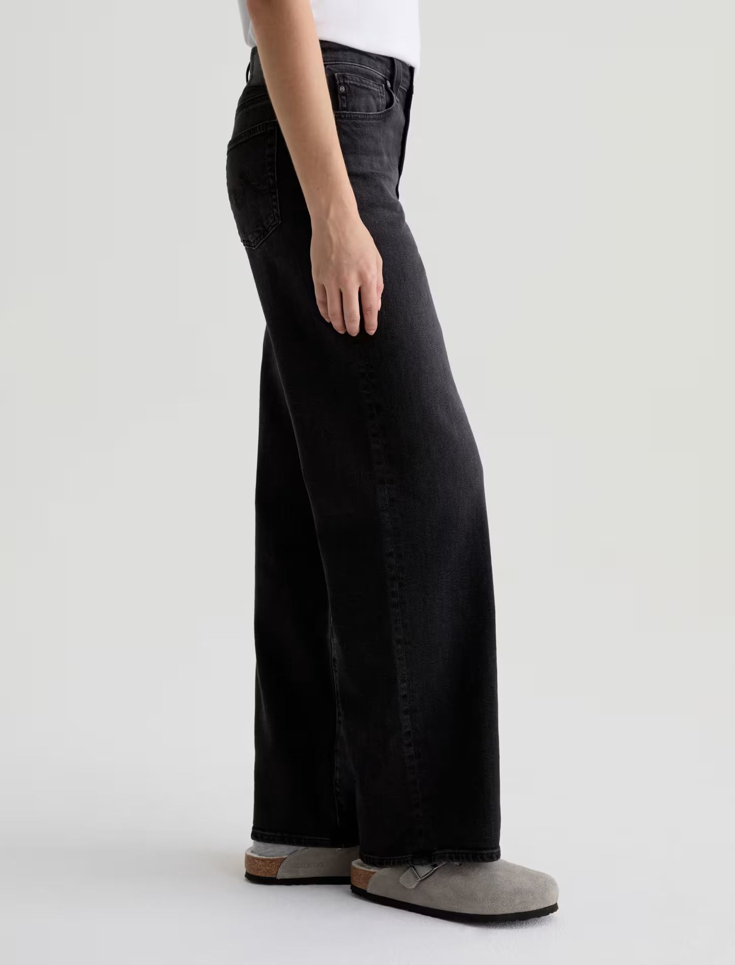 Kora High Waist Wide Leg Jean in Nebula