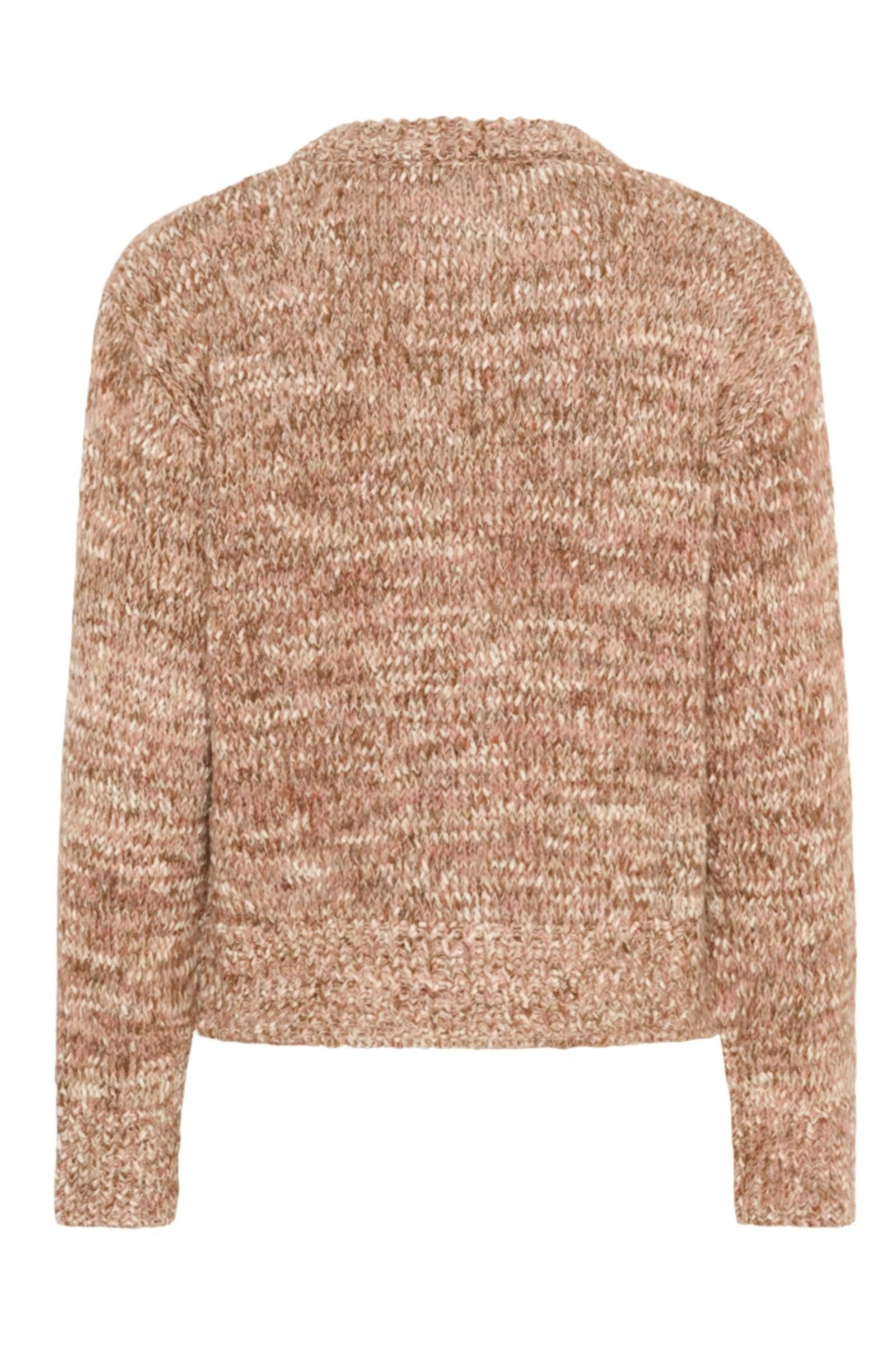 Macawi Cardigan in  Polignac and Chocolate Melange