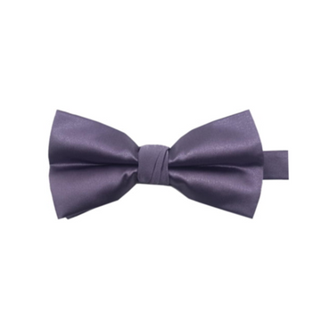 Satin Solid Pre-Tied Bowtie in Mauve