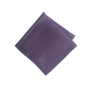 Satin Solid Pre-Tied Pocket Square in Mauve