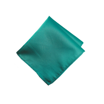 Satin Solid Pre-Tied Pocket Square in Mint
