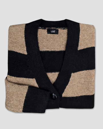 Phillie Cardigan in Charred Hickory