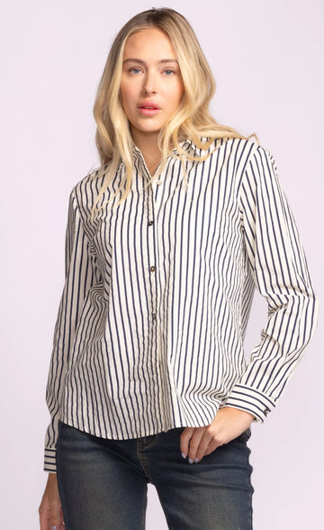 Sapphire Top in Blue Stripe