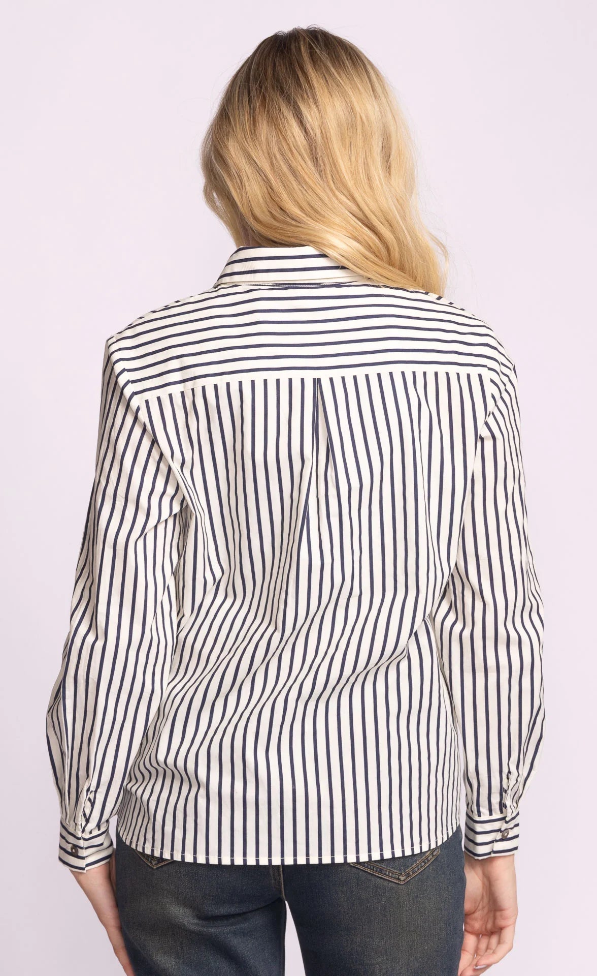 Sapphire Top in Blue Stripe
