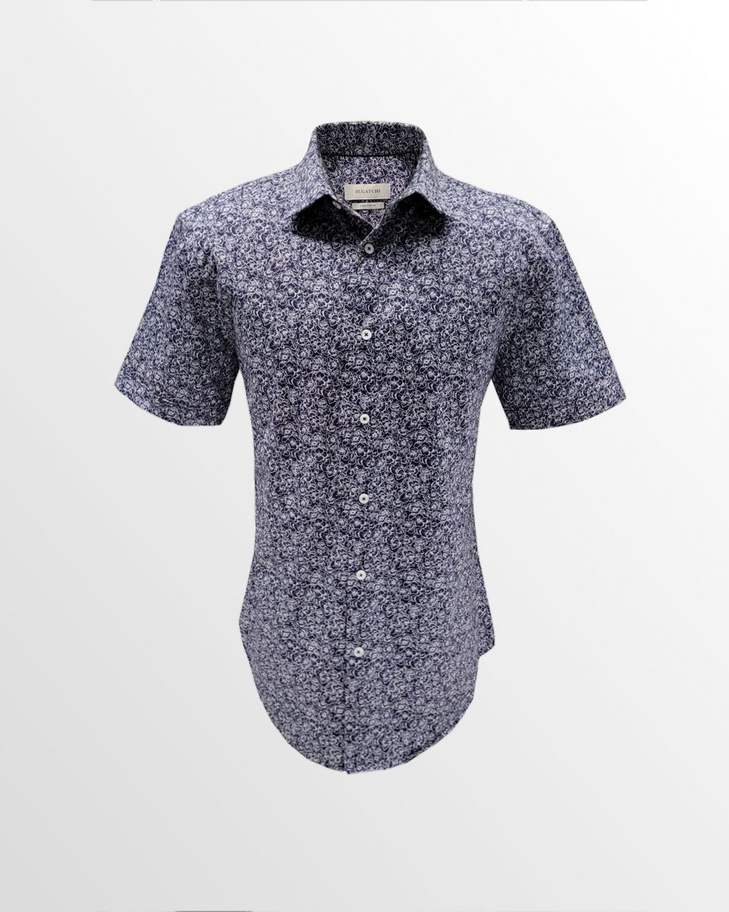 Bugatchi OoohCotton Casual Shirt in Navy Floral