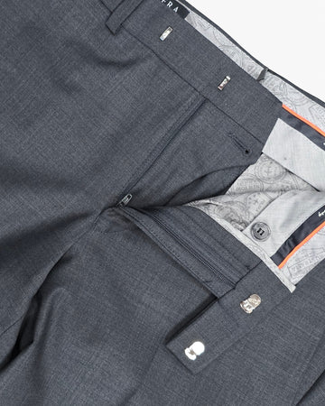 Yuri Slim Fit Dress Pant in Charcoal