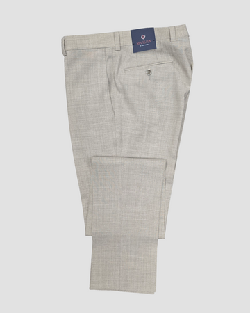 Yuri Slim Fit Linen Blend Dress Pant in Sand
