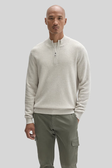 Gonzalo Quarter Zip Sweater in Moonlight