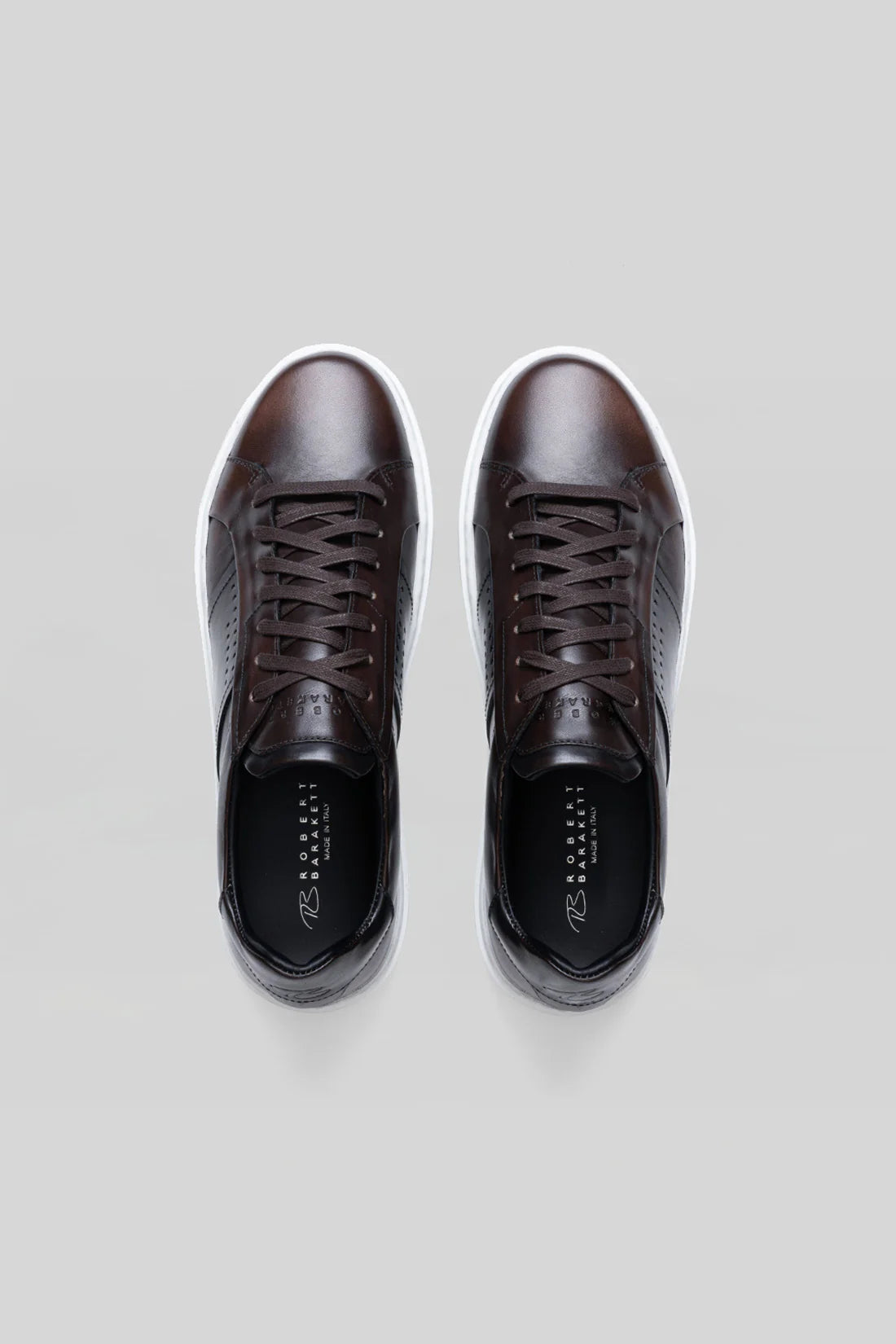 Dion Leather Sneaker in Brown