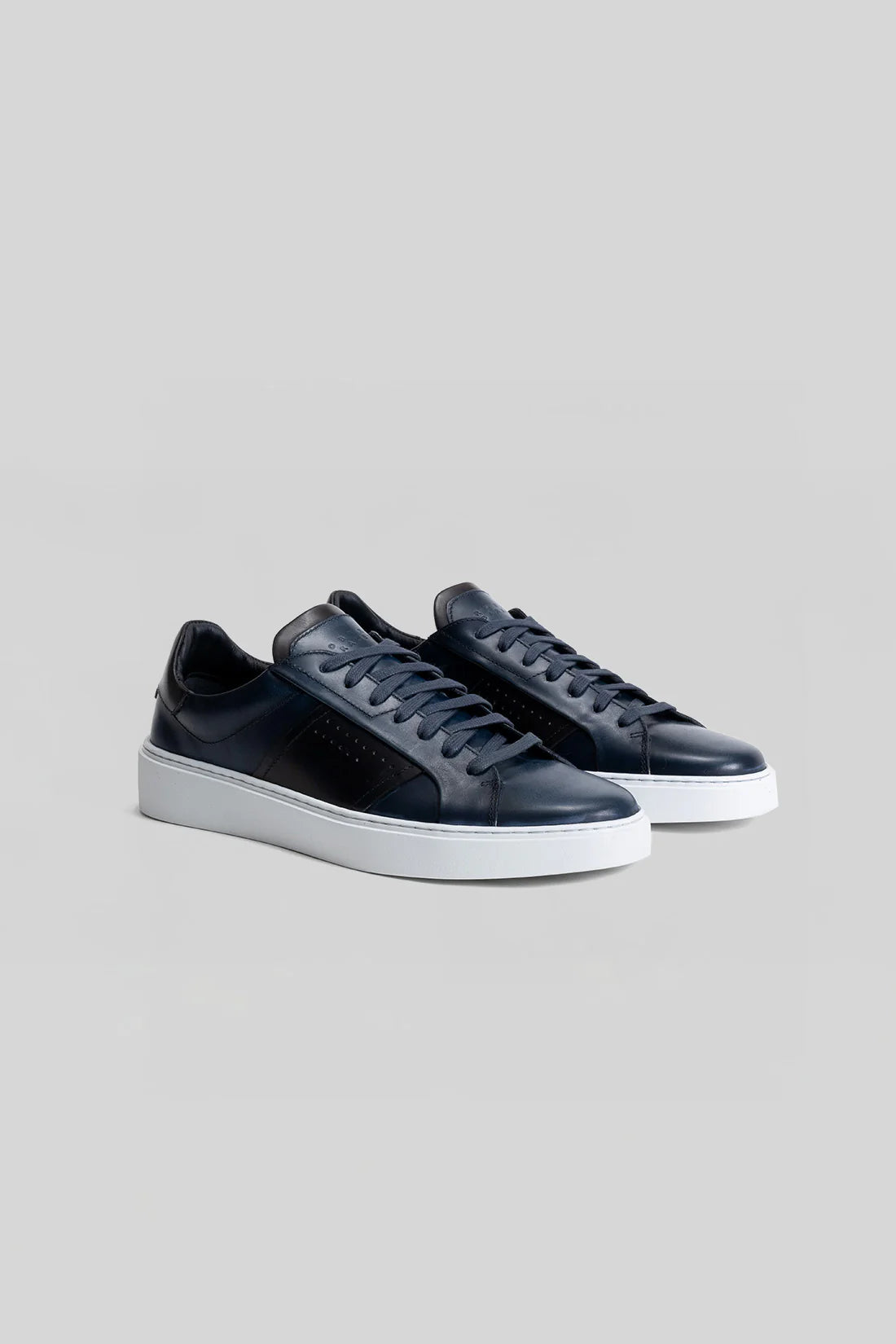 Dion Leather Sneaker in Blue