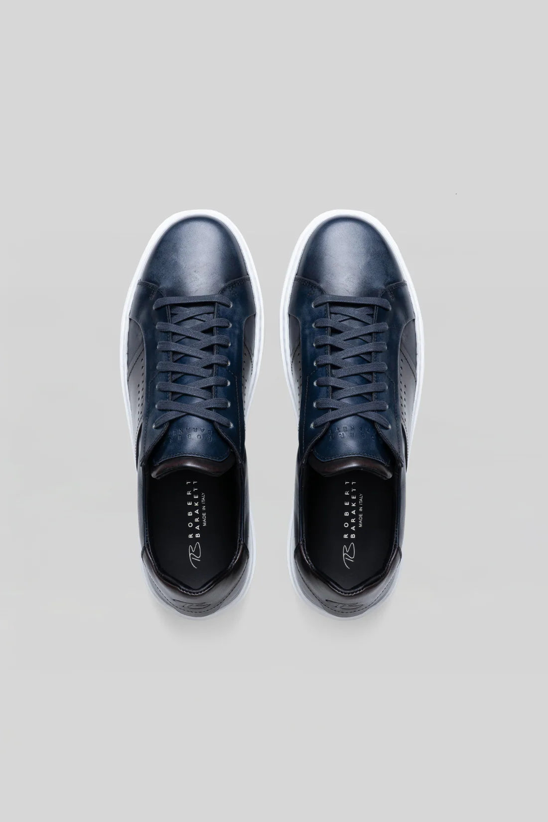 Dion Leather Sneaker in Blue