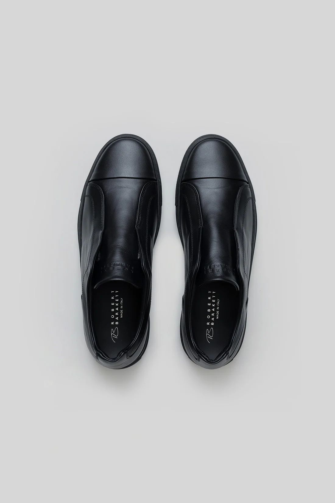 Delta Leather Sneaker in Black