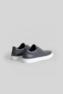 Delta Leather Sneaker in Taupe