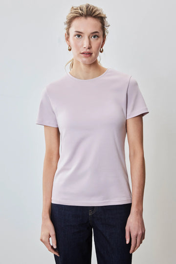 The Barakett Women's Tee in Pink Fog