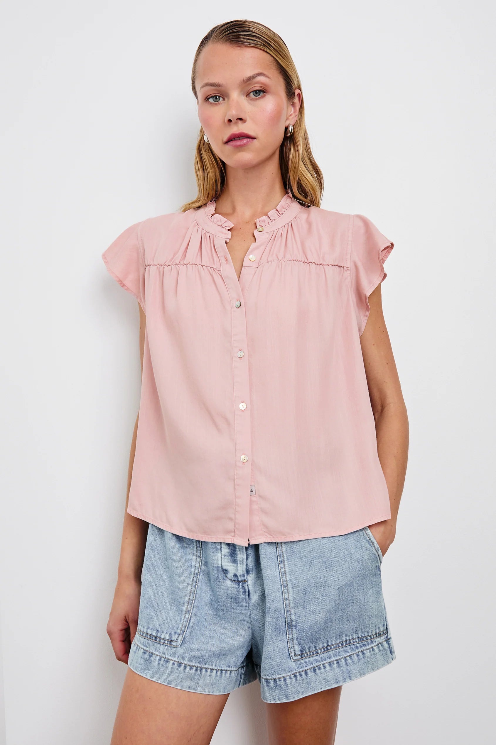 Ruthie Top in Dusty Rose