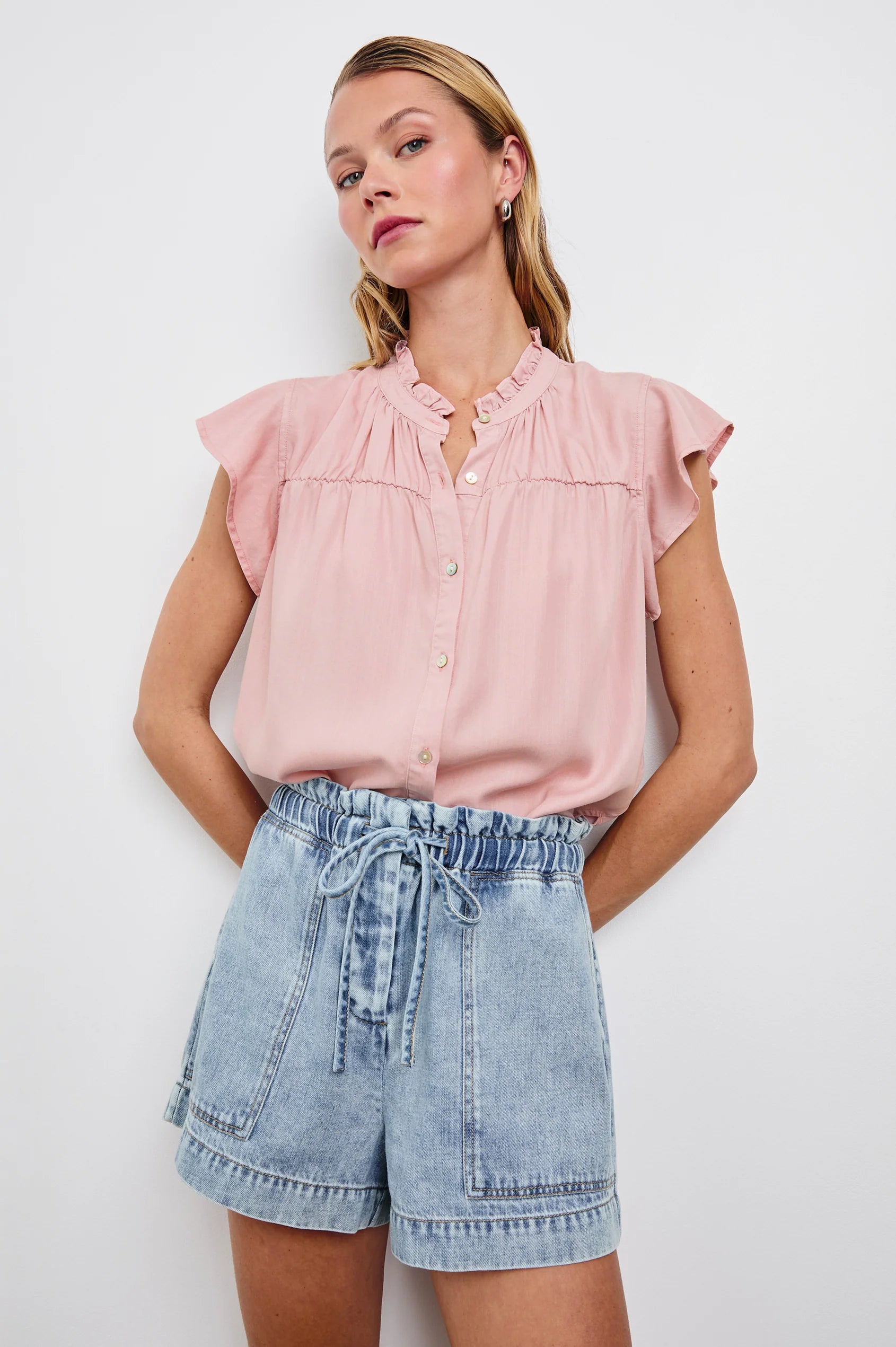 Ruthie Top in Dusty Rose