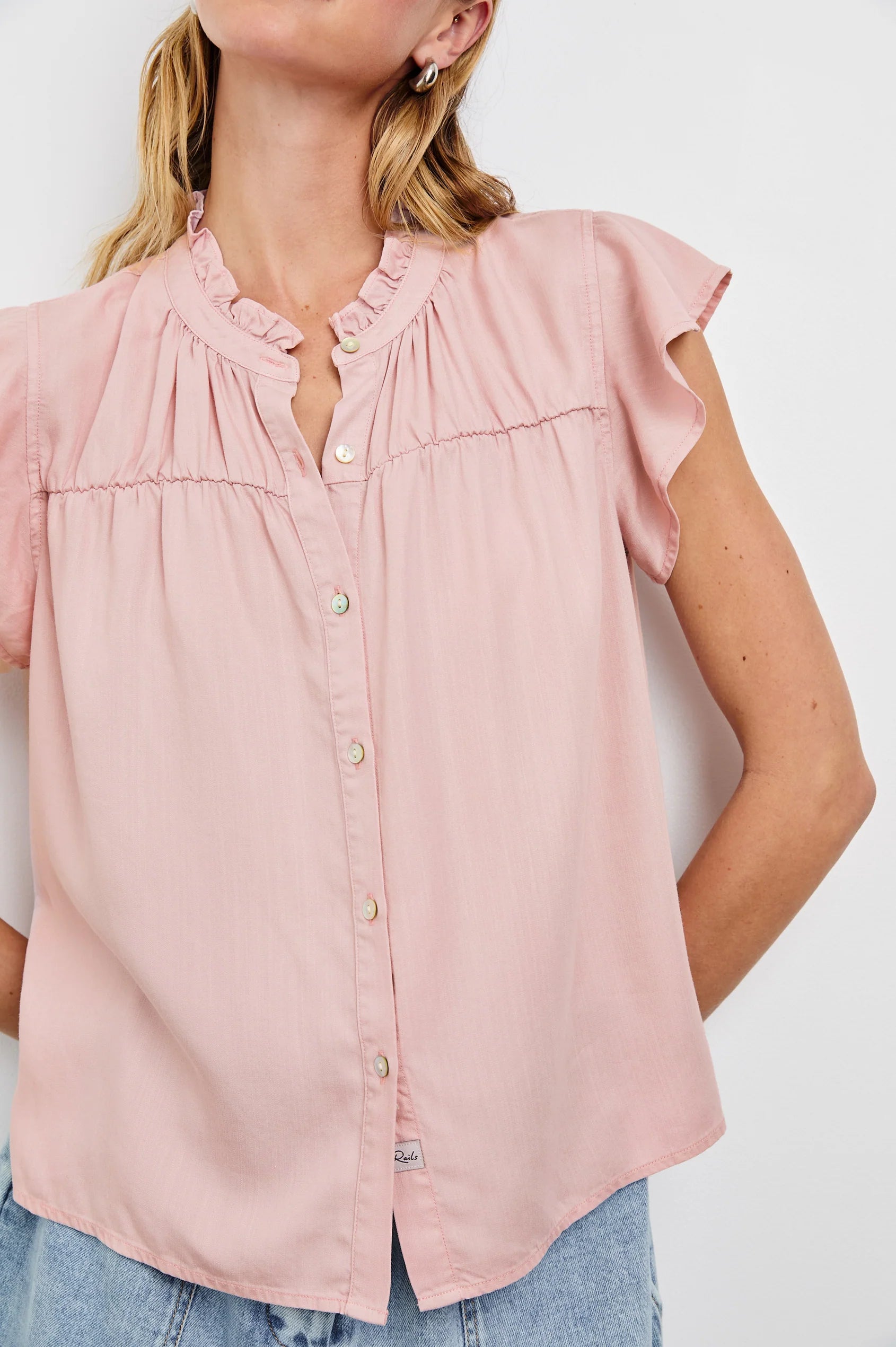 Ruthie Top in Dusty Rose