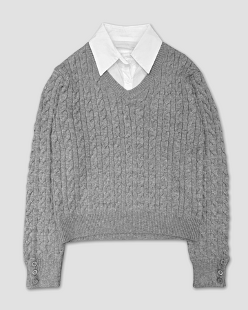 Renn Knit Top in Cable Academy