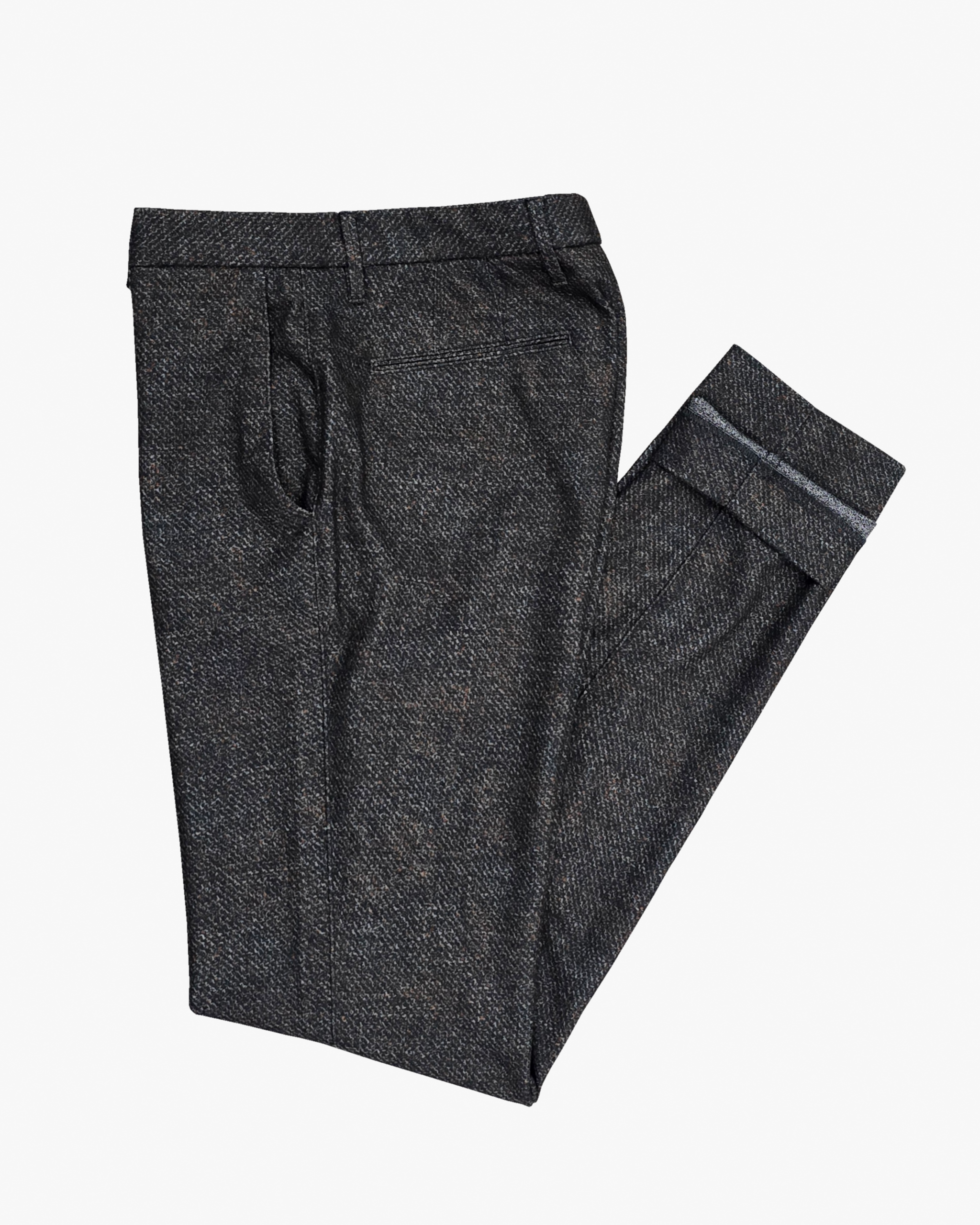 Rob Slim Fit Premium Chino in Warm Brown Fleck